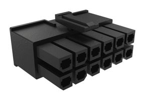 AMPHENOL COMMUNICATIONS SOLUTIONS 10142707-08LF Connector Housing, Housing, Minitek Pwr 10142707 Series, Receptacle, 8 Positions, 5.7 mm