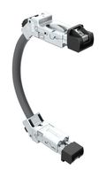 AMPHENOL COMMUNICATIONS SOLUTIONS DRPC215001340 Ethernet Cable, Cat6a, 45° RJ45 Plug to 45° RJ45 Plug, SFTP (Screened Foiled Twisted Pair), Gray