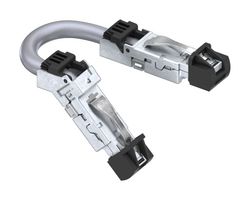 AMPHENOL COMMUNICATIONS SOLUTIONS DRPC215003940 Ethernet Cable, Cat6a, 45° RJ45 Plug to RJ45 Plug, SFTP (Screened Foiled Twisted Pair), Gray