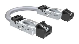 AMPHENOL COMMUNICATIONS SOLUTIONS DRPC21B009940 Ethernet Cable, Cat6a, RJ45 Plug to RJ45 Plug, SFTP (Screened Foiled Twisted Pair), Gray, 2 m