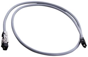 AMPHENOL COMMUNICATIONS SOLUTIONS DRPC51A009A40 Ethernet Cable, Cat6a, IX Type A Plug to RJ45 Plug, SFTP (Screened Foiled Twisted Pair), Gray