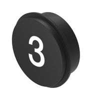 EAO 09-0S12.C000231 Switch Accessory, Symbol 3, Keypad Symbol Insert, EAO 09 Series Rugged CAN Keypads, 09 Series