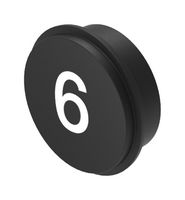 EAO 09-0S12.C000236 Switch Accessory, Symbol 6, Keypad Symbol Insert, EAO 09 Series Rugged CAN Keypads, 09 Series