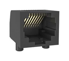 AMPHENOL COMMUNICATIONS SOLUTIONS RJE031880416 Modular Connector, Modular Jack, 1 x 1 (Port), 8P8C, Cat5, Through Hole Mount