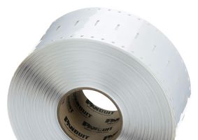 PANDUIT H200X034H1T-B Wire Marker, Military Grade, Heat Shrinkable Sleeve, PO (Polyolefin), White, 50.8mm x 8.6mm, 4.7 mm