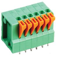 MULTICOMP PRO MC000005 Wire-To-Board Terminal Block, 2.54 mm, 6 Positions, 26 AWG, 20 AWG, Push In