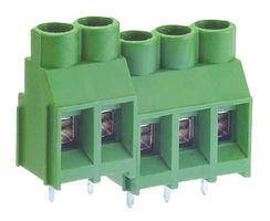 MULTICOMP PRO MC000050 Wire-To-Board Terminal Block, 6.35 mm, 2 Positions, 20 AWG, 10 AWG, Screw