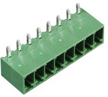 MULTICOMP PRO MC000093 Terminal Block, Header, 3.5 mm, 8 Positions, 12 A, 150 V, Through Hole Right Angle