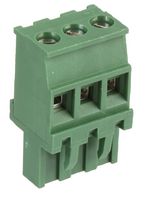 MULTICOMP PRO MC000185 Pluggable Terminal Block, 5.08 mm, 3 Positions, 24 AWG, 14 AWG, Screw