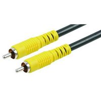 MULTICOMP PRO PSG00559 Audio / Video Cable Assembly, RCA/Phono Plug, RCA/Phono Plug, 1.5 ft, 457.2 mm, Black