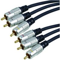 MULTICOMP PRO PSG00800 Audio / Video Cable Assembly, Composite Video/Stereo Audio RCA Plugs to RCA Plugs, 9 Ft, 2.7 M