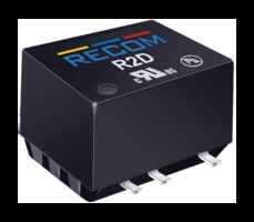 RECOM POWER R2D-2415 Isolated Surface Mount DC/DC Converter, Medical, 1:1, 2 W, 2 Output, 15 V, 66 mA