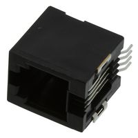 AMPHENOL COMMUNICATIONS SOLUTIONS 73306-111LF Modular Connector, Modular Jack, 1 x 1 (Port), 4P4C, Cat3, Surface Mount