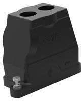 TE CONNECTIVITY T1920100225-009 Heavy Duty Connector, M25, Hood, Side Entry, Top Entry, Aluminum Alloy Body, Screw, H10B