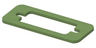 KEMTRON - TE CONNECTIVITY 95-22017 EMI Shielding Gasket, Fluorosilicone Nickel Graphite, 17.5mm x 44.2mm x 1.6mm, Kemtron 95 Series