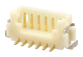 HIROSE / HRS DF13C-6P-1.25V(51) Pin Header, Wire-to-Board, 1.25 mm, 1 Rows, 6 Contacts, Surface Mount Straight, DF13