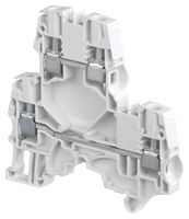 TE CONNECTIVITY - ENTRELEC 1SNK506210R0000 DIN Rail Mount Terminal Block, 4 Positions, 24 AWG, 10 AWG, 6 mm², Screw, 40 A