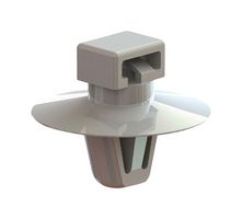 ESSENTRA COMPONENTS FTH-33-01 Cable Tie Mount, Arrowhead, Push Barb, 6.4 mm, Natural, Nylon 6.6 (Polyamide 6.6)