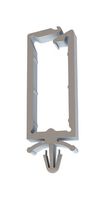 ESSENTRA COMPONENTS 22LGWH4501062 Fastener, Push Mount Cable Clamp, Nylon 6.6 (Polyamide 6.6), Natural, 5.6 mm