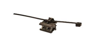 ESSENTRA COMPONENTS 550247 Cable Tie Mount, Edge, Black, Nylon 6.6 (Polyamide 6.6), Stainless Steel, 15 mm, 13.9 mm