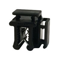 ESSENTRA COMPONENTS 550251 Cable Tie Mount, Edge, Black, Nylon 6.6 (Polyamide 6.6), Stainless Steel, 15 mm, 15.1 mm