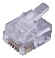 AIM CAMBRIDGE - CINCH CONNECTIVITY 32-5996UL Modular Connector, RJ12 Plug, 1 x 1 (Port), 6P6C, Cat5e, Cable Mount