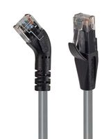 L-COM TRD645RGRY-3 Ethernet Cable, Cat6, 45° RJ45 Plug to RJ45 Plug, UTP (Unshielded Twisted Pair), Gray, 914.4 mm