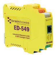 BRAINBOXES ED-549 I/O Module, Ethernet to Analogue, 8 Analogue Inputs, RS485