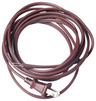 MULTICOMP PRO MC002840 Mains Power Cord, NEMA 1-15P to Free End, 2.74 m, 10 A, 125 VAC, Brown