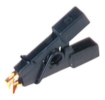 HIRSCHMANN TEST AND MEASUREMENT 972416100 Crocodile Clip, 1A, Jaw Opening Max 8mm, Black