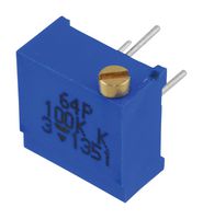 VISHAY 064P104 Trimmer, Multi Turn, Cermet, Side Adjust, 100 kohm, Through Hole, 25 Turns