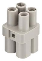 HARTING 09120043151 Heavy Duty Connector, Han Q Series, Insert, 4 Contacts, 3A, Receptacle