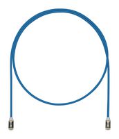 PANDUIT STP28X1MBU Ethernet Cable, Cat6a, RJ45 Plug to RJ45 Plug, STP (Shielded Twisted Pair), Blue, 1 m, 3.3 ft
