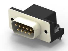 TE CONNECTIVITY 2301843-1 D Sub Connector, Standard, Plug, 9 Contacts, DE, Solder