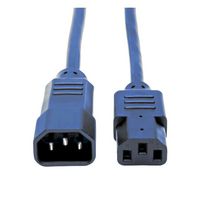 MULTICOMP PRO GW-151753 Mains Power Cord, IEC 60320 C14 to IEC 60320 C13, 2 m, 10 A, 250 V, Blue