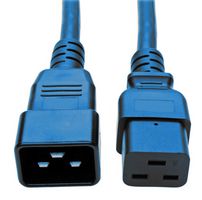 MULTICOMP PRO GW-151759 Mains Power Cord, IEC 60320 C20 to IEC 60320 C19, 2 m, 16 A, 250 V, Blue