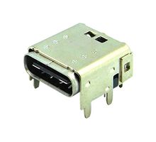 STEWART CONNECTOR SS-52400-005 USB Connector, USB Type C, USB 4.0, Receptacle, 24 Positions, Surface Mount, Through Hole Mount