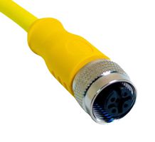 MUELLER ELECTRIC C3C01M020 Sensor Cable, A Coded, M12 Receptacle, Free End, 3 Positions, 20 m, 65.6 ft