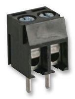 CAMDENBOSS CTB3051/2BK Wire-To-Board Terminal Block, 3.5 mm, 2 Positions, 1 mm², Screw