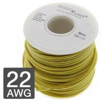 MULTICOMP PRO 24-15414 Wire, Hook Up, PVC, Yellow, 22 AWG, 25 ft