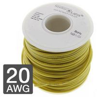 MULTICOMP PRO 24-15394 Wire, Hook Up, PVC, Yellow, 20 AWG, 25 ft