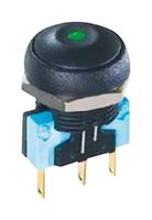 APEM IRR7Z222 Industrial Pushbutton Switch, Sealed, IR Series, 16.2 mm, SPST-NO, SPST-NC, Momentary, Round Curved