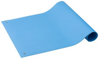 ACL STATICIDE 6212436 Dissipative Mat, 1 Layer, SpecMat-H Series, Polymer, Blue, 24" W x 36" L