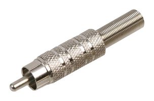 MULTICOMP PRO PS000161 RCA (Phono) Audio / Video Connector, 1 Contacts, Plug, Brass Body, 9.5 mm
