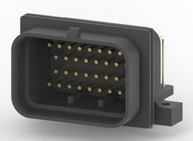 TE CONNECTIVITY - AMP 6437288-2 Automotive Connector, SUPERSEAL 1.0 Series, Right Angle Plug, 34 Contacts, PCB Pin