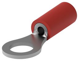 TE CONNECTIVITY - AMP 2-32951-1 Ring Tongue Terminal, M4, #8, 16 AWG, 1.65 mm², PLASTI-GRIP Series, Red