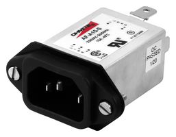 OHMITE AF-A06-S Power Line Filter, General Purpose, 250 VAC, 6 A, Single Phase, Chassis Mount