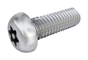 TR FASTENINGS TR00045475-000 Machine Screw, M8, 10 mm, Stainless Steel A2, Button Head Pin Torx