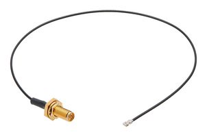 MOLEX 73230-6270 RF / Coaxial Cable Assembly, 12 ", 305.8 mm, 1.37mm, SMA RP Bulkhead Jack, MHF4 Plug, 50 ohm