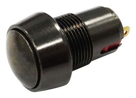 MULTICOMP PRO MP-PB7-04MB4WARM Vandal Resistant Switch, 0.476 ", SPST-NO-DM, Momentary, Round Domed, Black